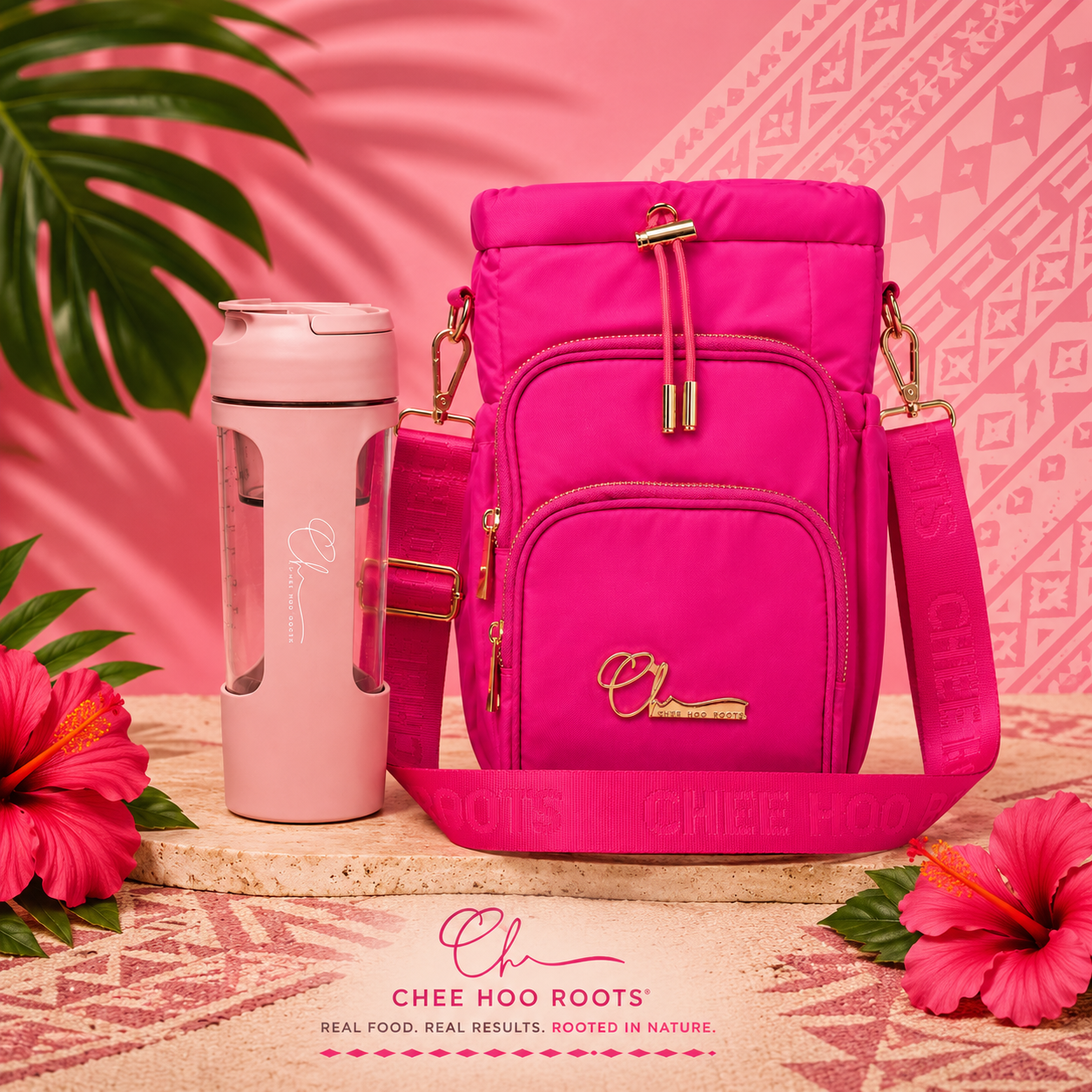 Hot Pink Bag & Baby Pink Mixer Bundle