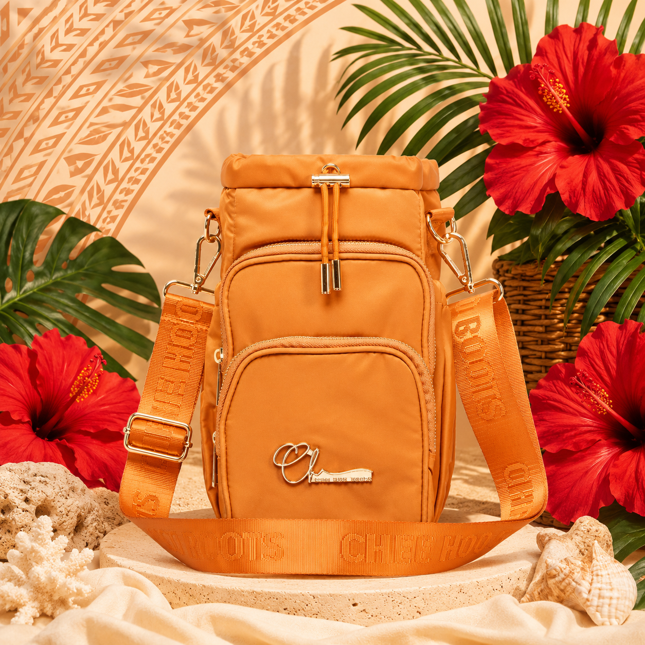 INSULATED 'BIG BACK' BOTTLE BAG - BANOFFEE CARAMEL