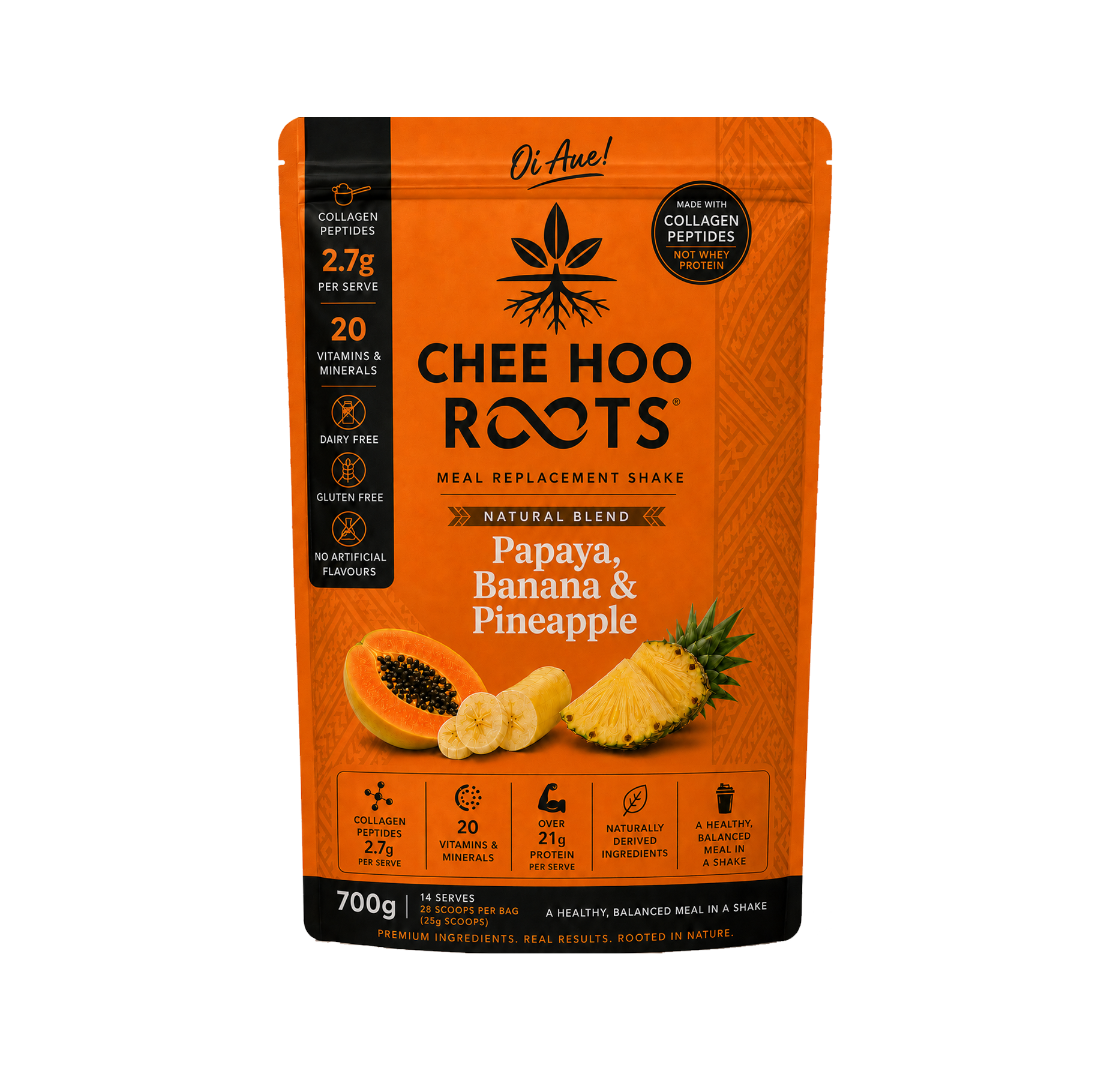OI AUE! TROPICAL PAPAYA, BANANA & PINEAPPLE