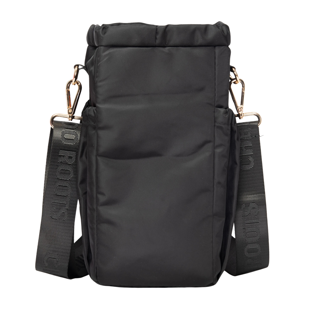 INSULATED 'BIG BACK' BOTTLE BAG - BLACK
