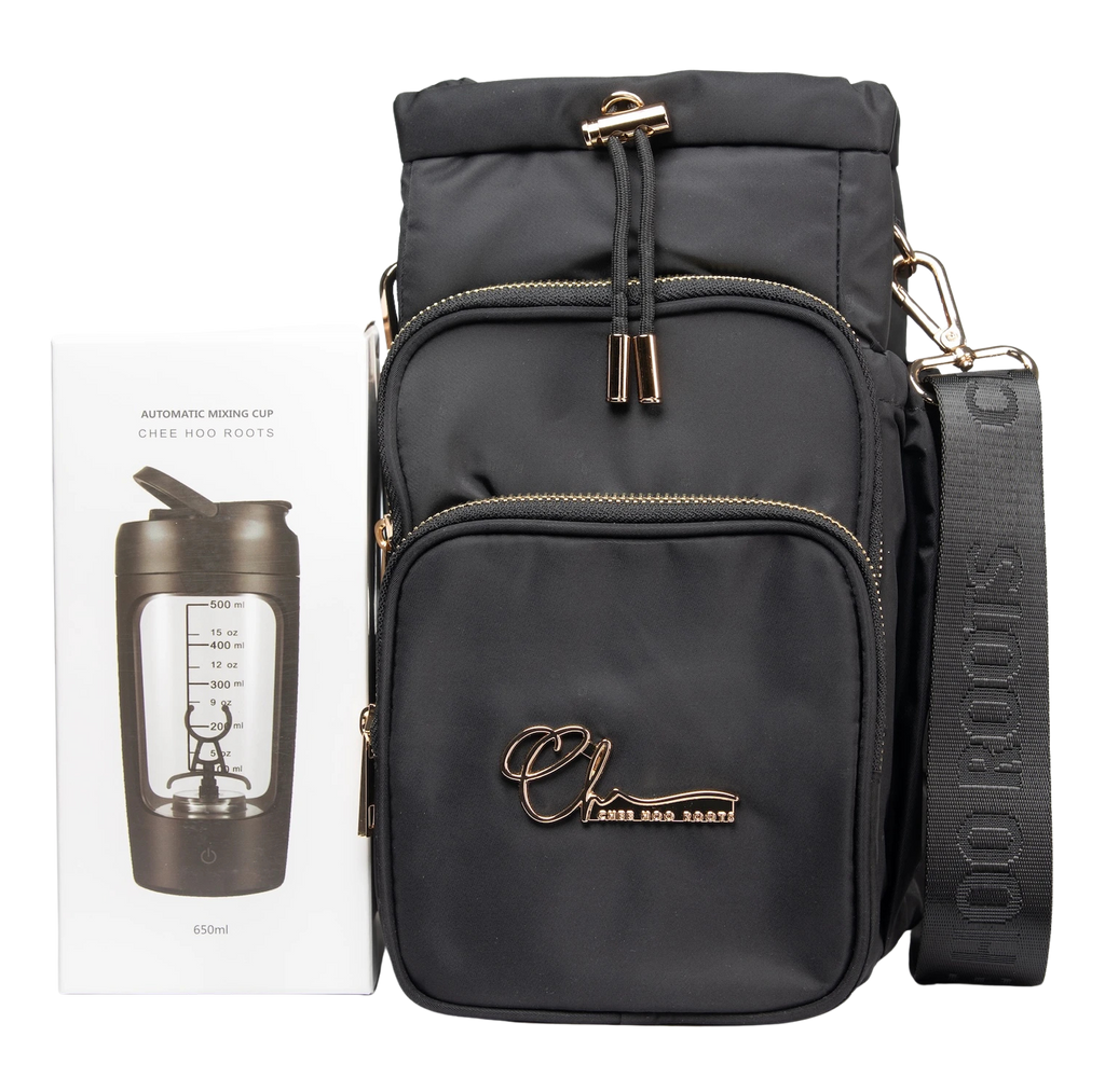 INSULATED 'BIG BACK' BOTTLE BAG - BLACK