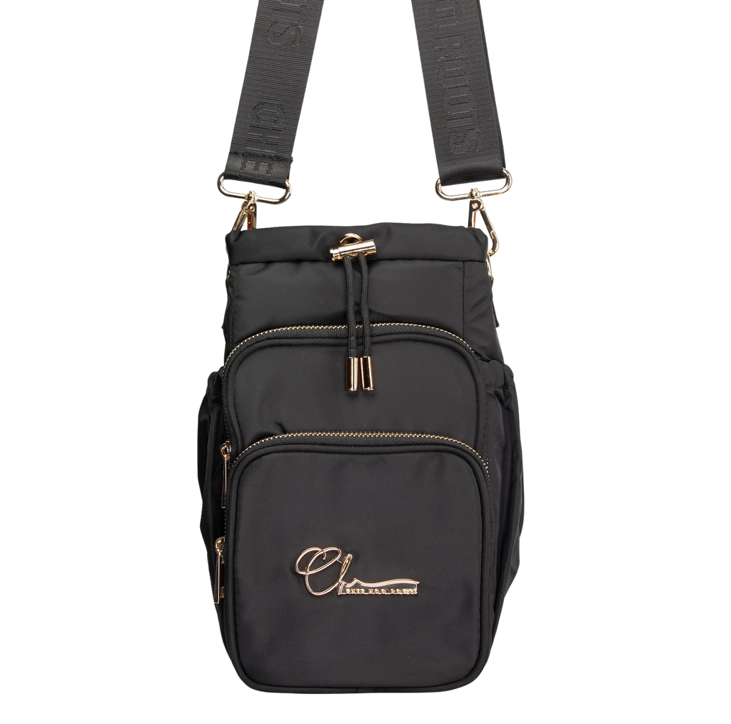 INSULATED 'BIG BACK' BOTTLE BAG - BLACK