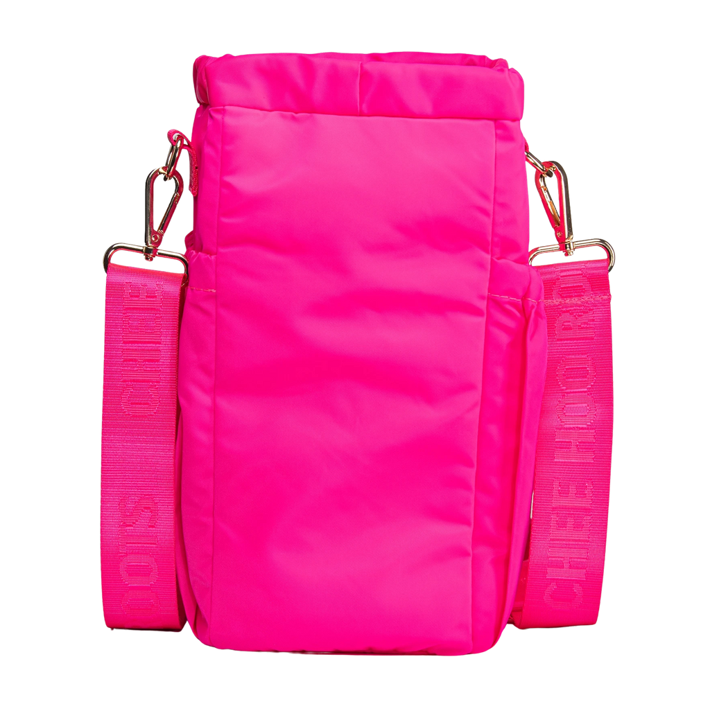 INSULATED 'BIG BACK' BOTTLE BAG - HOT PINK