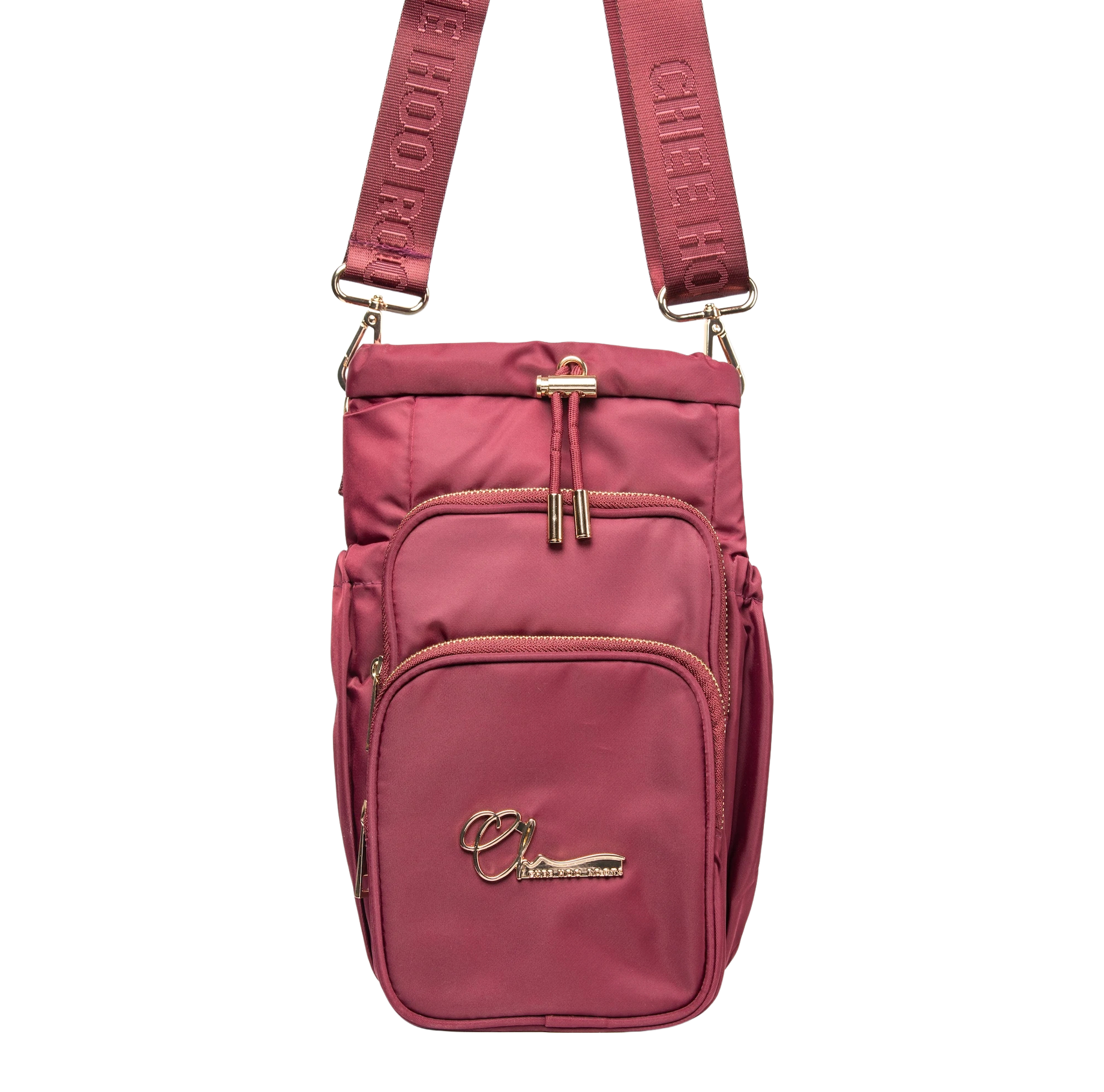 INSULATED 'BIG BACK' BOTTLE BAG - DEEP WINE