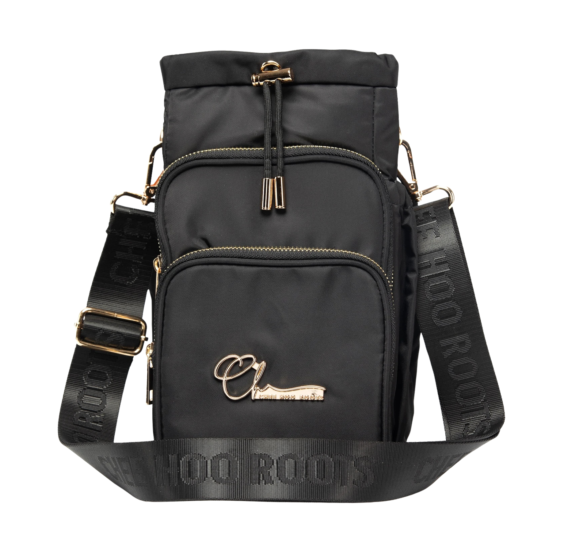 INSULATED 'BIG BACK' BOTTLE BAG - BLACK